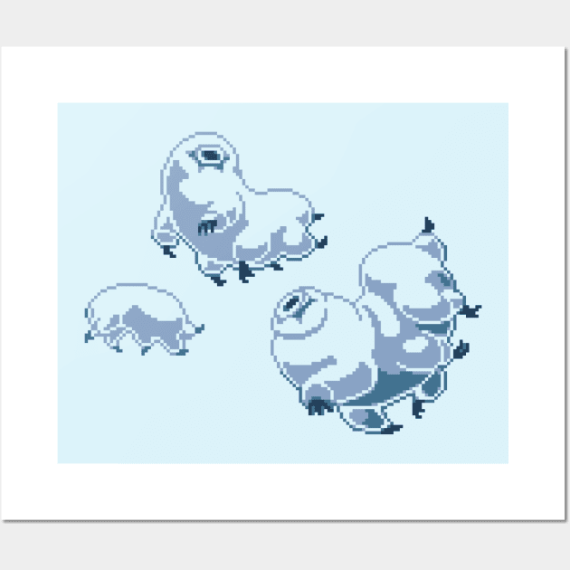 tardigrades Wall Art by brunopixels